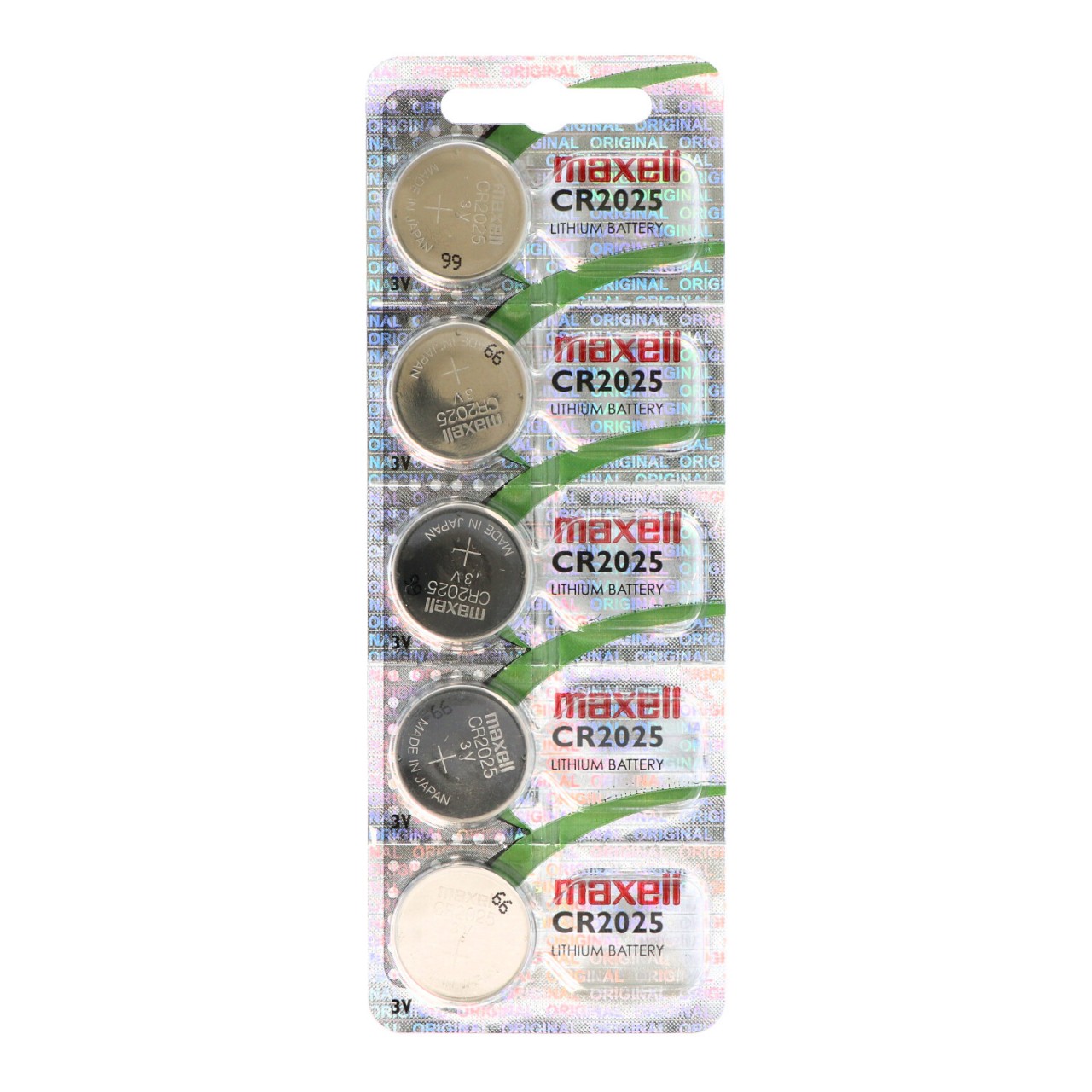 Maxell CR2025 Lithium Batterie IEC CR2025, 5er Set