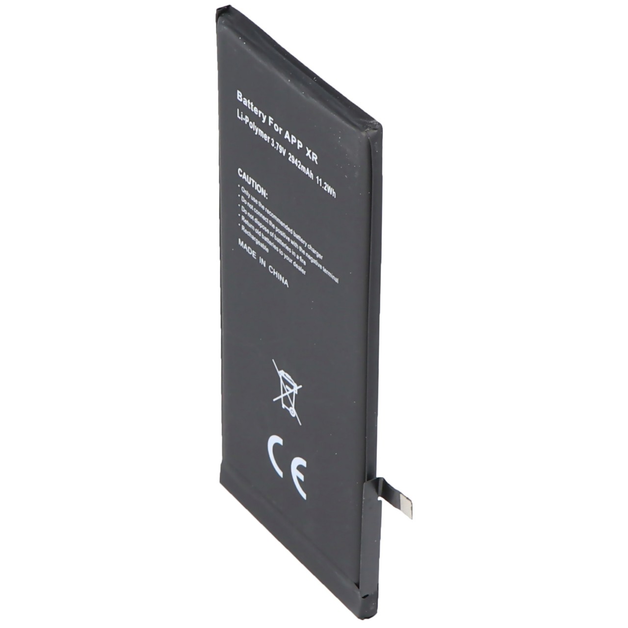 Akku passend für Apple iPhone XR, Li-Polymer, 3,79V, 2942mAh, 11,2Wh, built-in, ohne Werkzeug - without battery health information