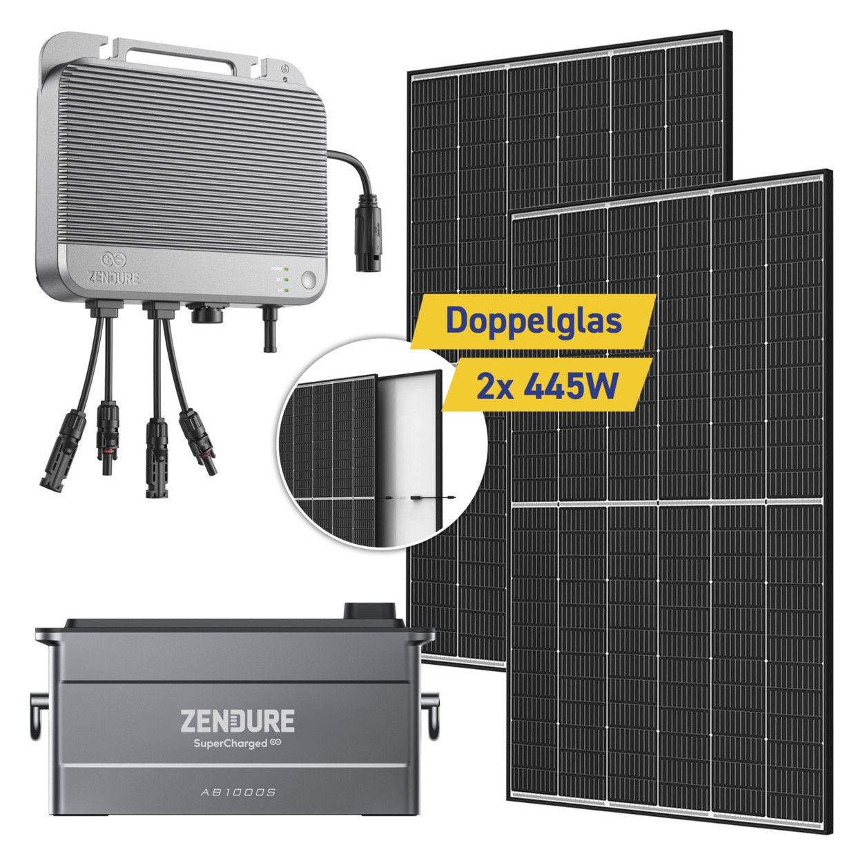 890W Balkonkraftwerk Plug&Play mit TrinaSolar Vertex S+ und ZENDURE SolarFlow 800 – Maximale Leistung, minimale Stromrechnung