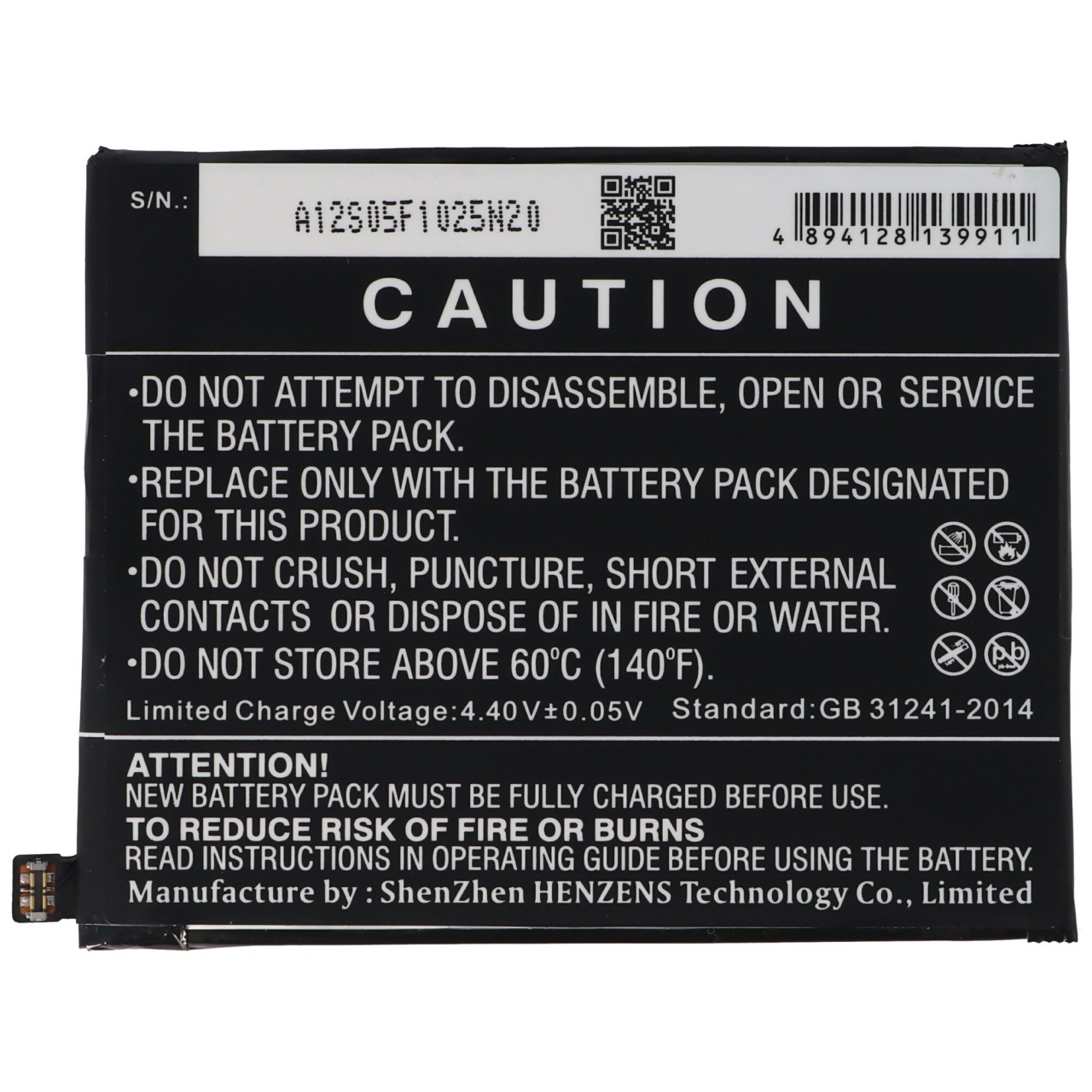 Akku passend für HTC Desire 12, Li-Ion, 3,8V, 2730mAh, 10,4Wh