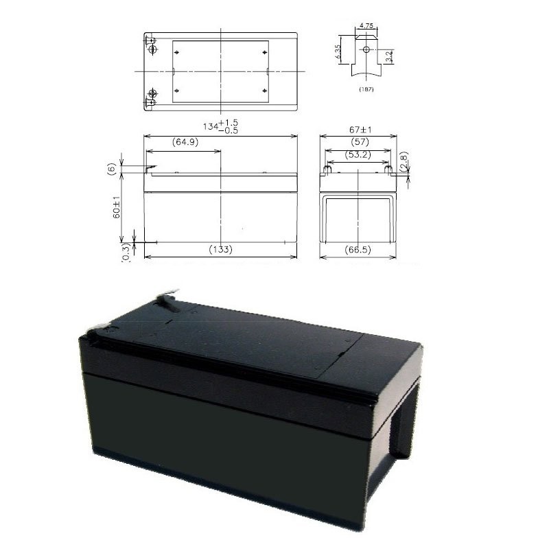 Akku passend für FERM Akku Florin, FTHTB-12V, HGA1002, 0412-07, FTHT-12V