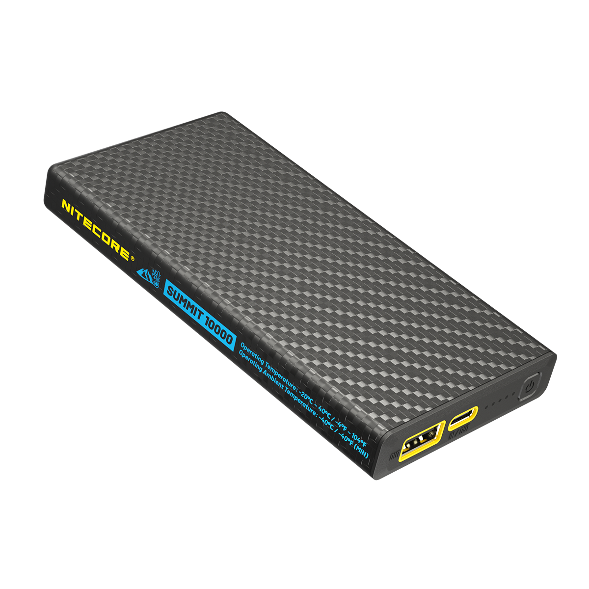 Nitecore Powerbank SUMMIT10000, 10.000mAh Kapazität, kältebeständig, einsetzbar bis zu -40°C, inklusive kälteresistentes Zubehör