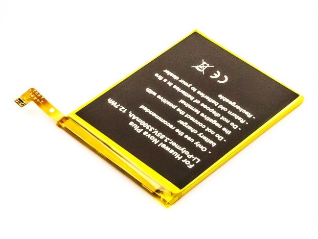 Akku passend für Huawei Nova Plus, Li-Polymer, 3,85V, 3300mAh, 12,7Wh, built-in, ohne Werkzeug