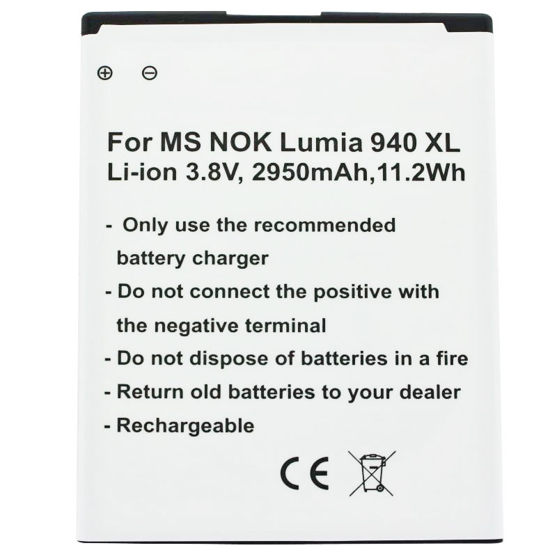 Akku passend für Microsoft Lumia 950 XL, Lumia 950 XL Dual SIM Akku BV-T4D