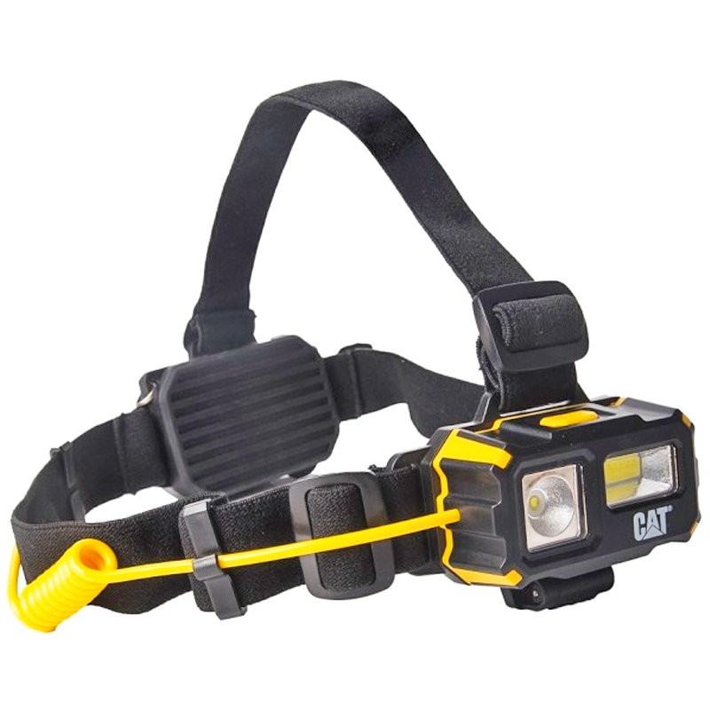 CAT CT4120 LED Stirnleuchte mit Flut- und Spot Licht, mit Rot Licht, inklusive Batterien