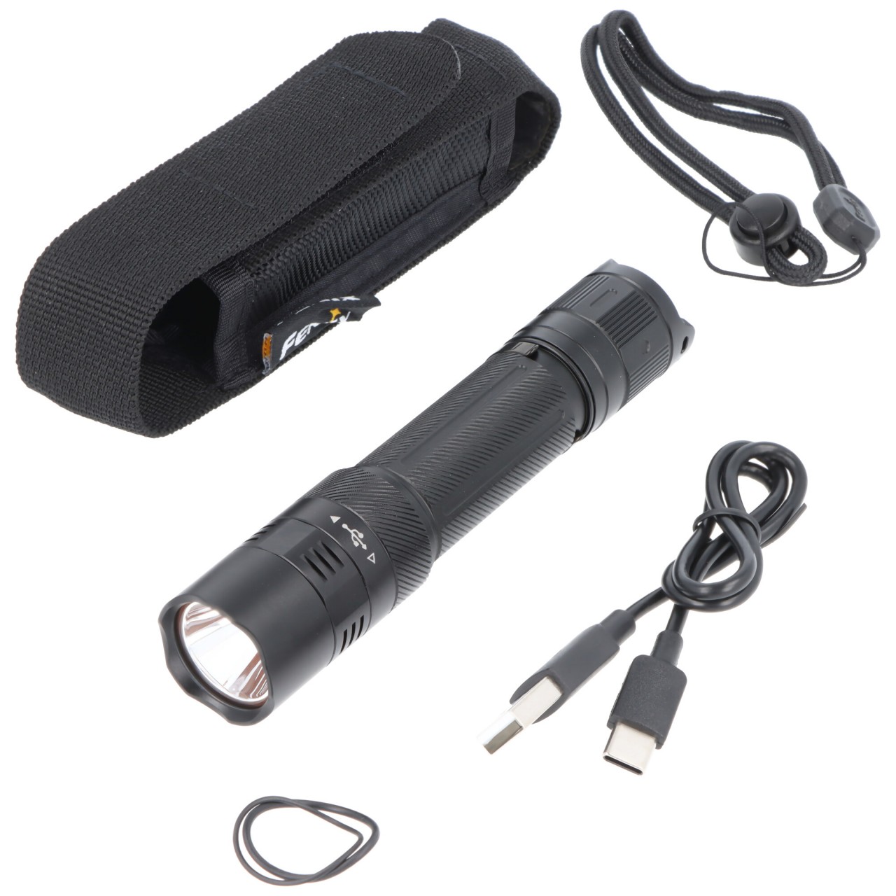 Fenix PD32R taktische LED-Taschenlampe, Instant Strobe, max. 1400 Lumen, geräuschloser Endschalter, inkl. ARB-L18-3400 Akku