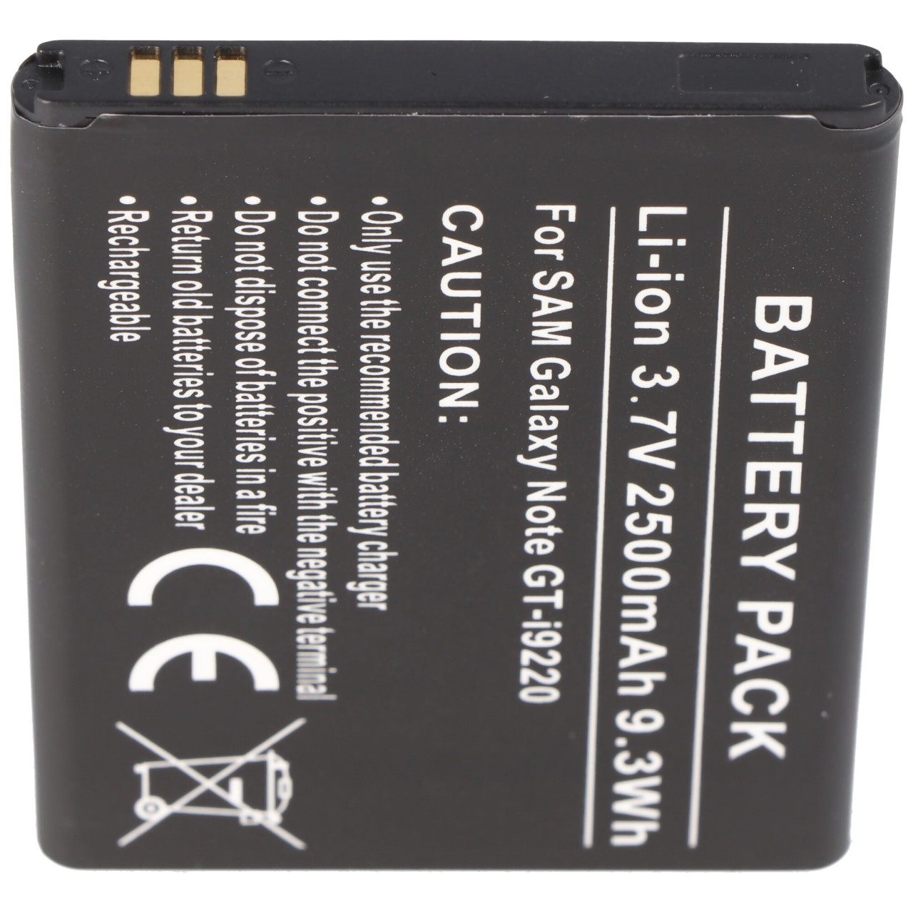Akku passend für Samsung Galaxy Note, EB615268VUCSTD, 2500mAh