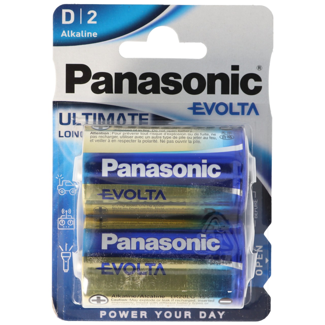 Panasonic EVOLTA Batterie die neue Alkaline Batterien Mono/D LR20