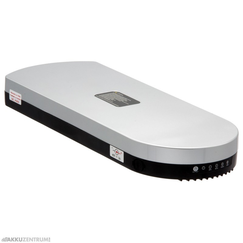 E-Bike Akku Tianneng Gepäckträgerakku 'TNLi 18650' – 36V / 13Ah – silber - Gepäckträger