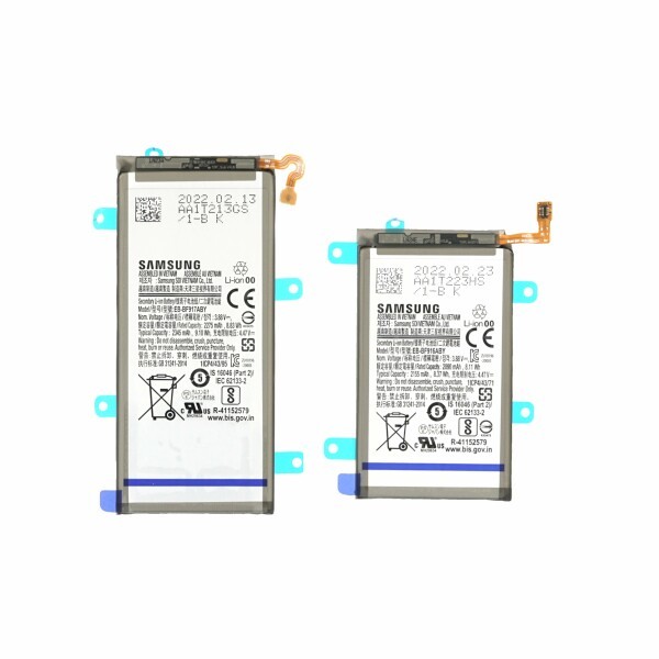 Akku-Set Original Samsung für Galaxy Z Fold 2 5G, Typ EB-BF916ABY + EB-BF917ABY