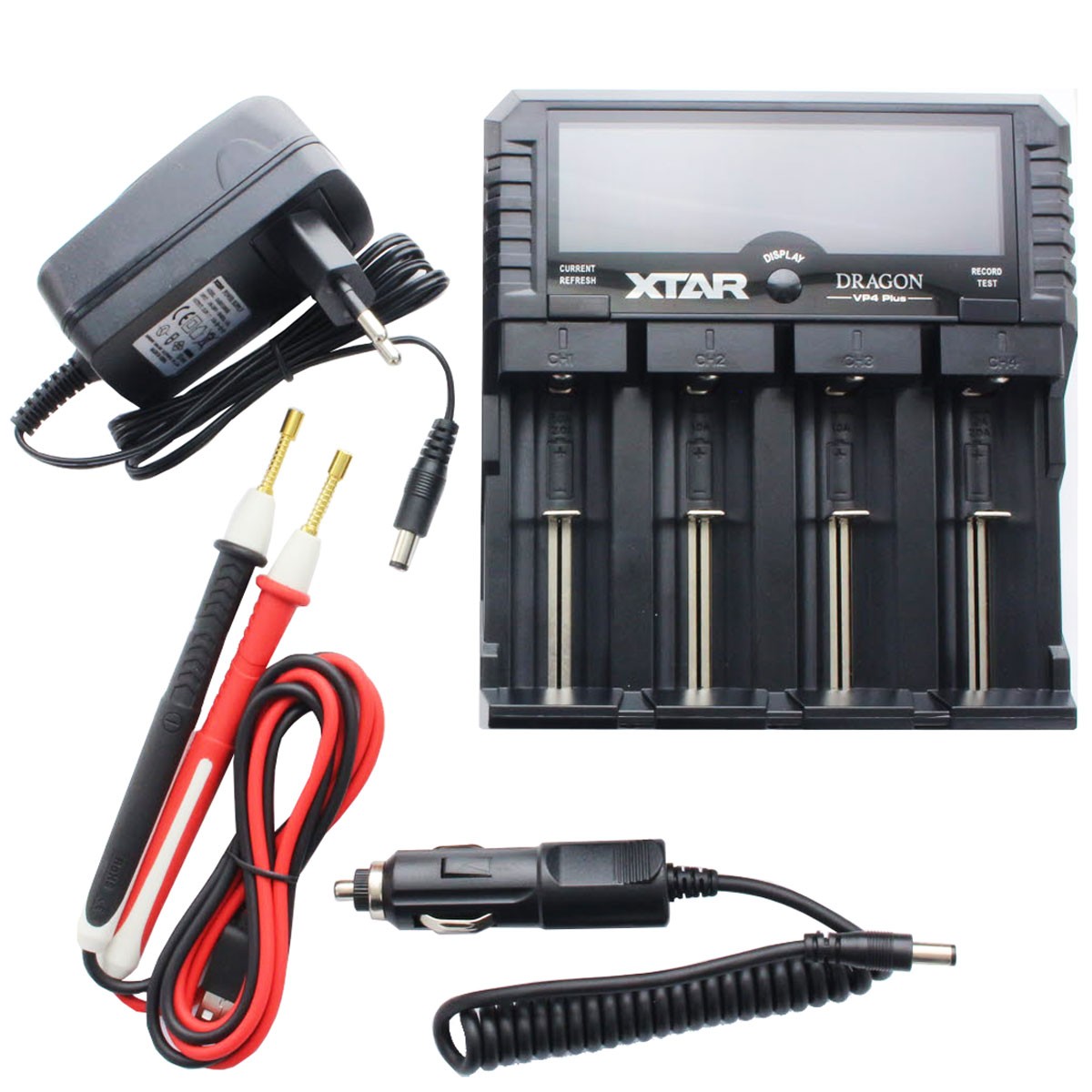 Universal Schnell-Ladegerät für Li-Ion, NiMH und 3s Akkupack, Akkulänge max. 73mm