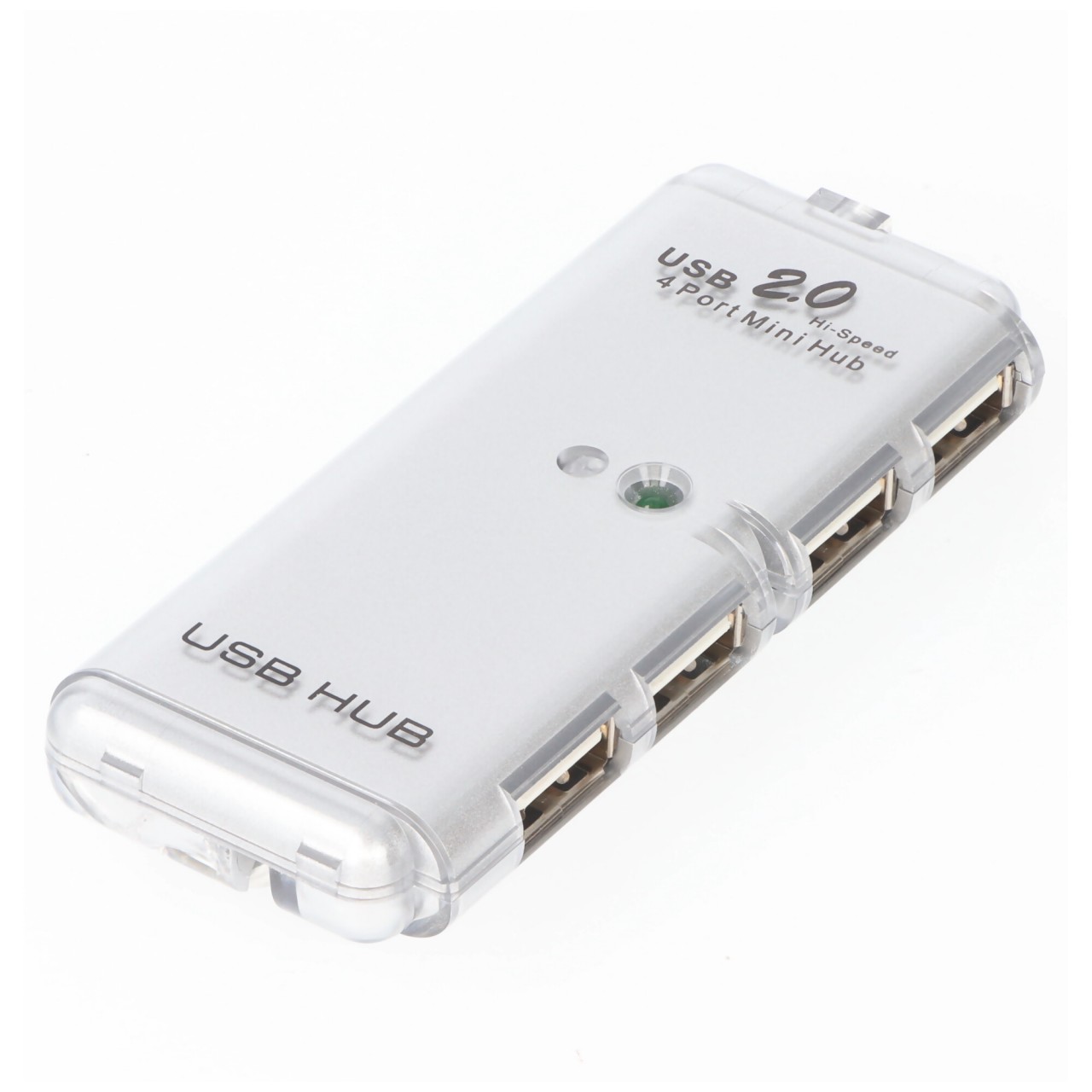 Goobay 4-fach USB 2.0 Hi-Speed HUB/Verteiler - zum Verbinden von bis zu 4 USB-Geräten mit einem USB-Anschluss