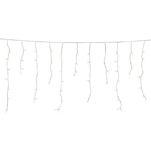 LED Solar Eisregen Lichtervorhang 200 bernst. LED außen 3676-803SP