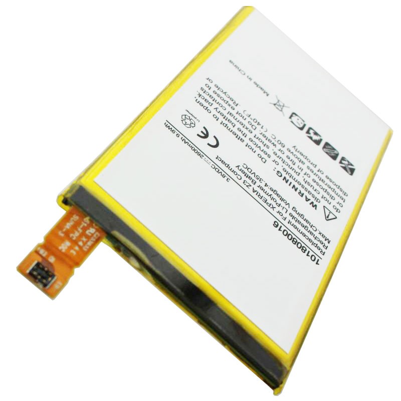 Akku passend für Sony Ericsson XPERIA Z3 Compact, LIS1561ERPC, 3,8 Volt mit 2600mAh Li-Polymer Akku