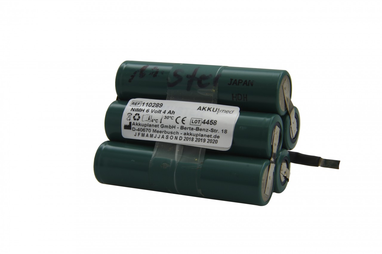 NiMH Akkueinsatz passend für Stryker Typ 400-650 T4 Power Pack 6 Volt 4,0 Ah