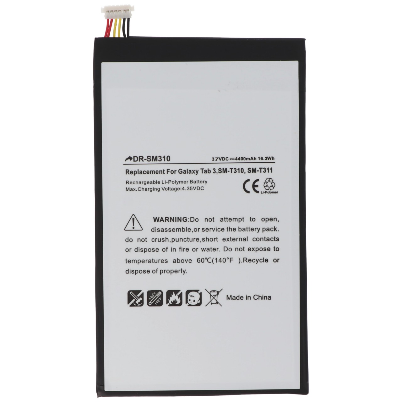 Akku passend für den Samsung Galaxy Tab 3 8.0 Akku SM-T310, SM-T311, SM-T315, SM-T320