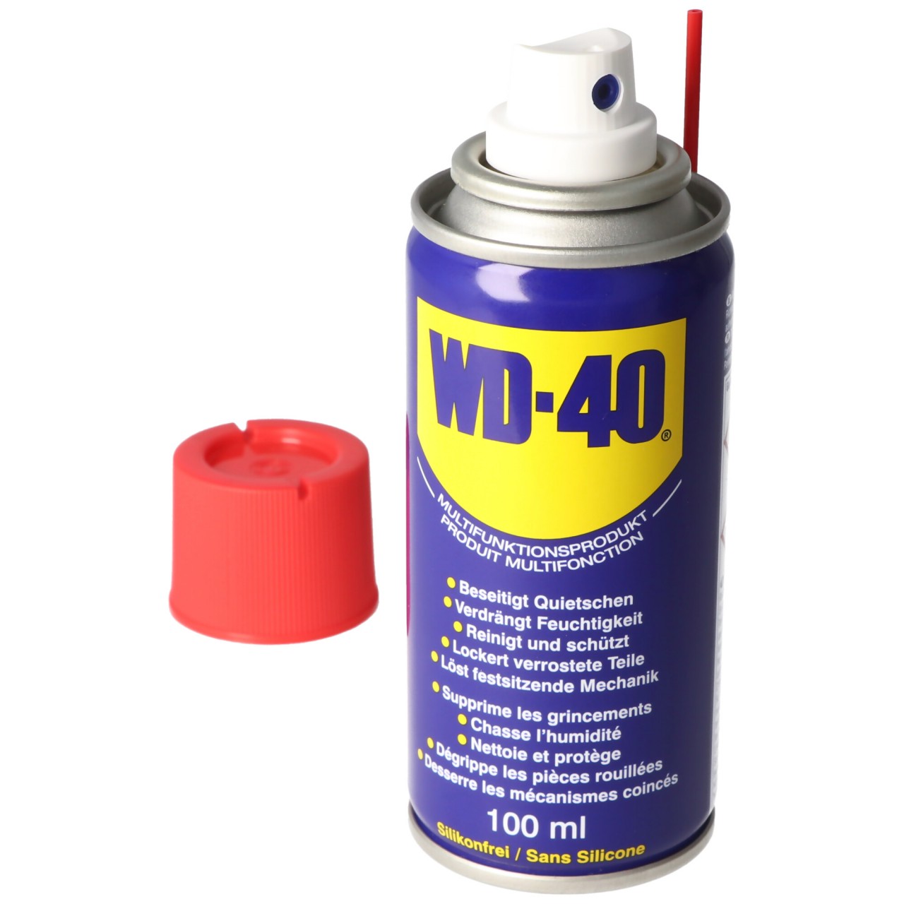 WD-40 multifunktionales Schmiermittel, beseitigt quietschen und knarren, 100ml