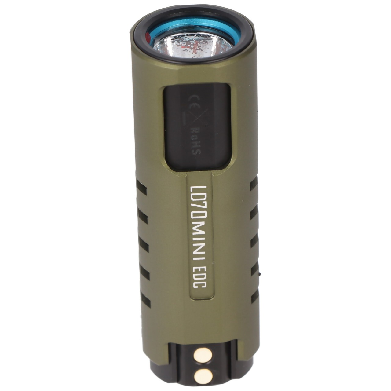 Imalent LD70 Mini EDC LED-Taschenlampe grün mit 4000 Lumen, Leuchtweite max. 203 Meter