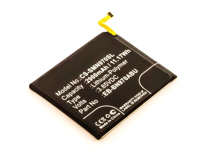 Akku passend für Samsung Galaxy Note 10, Li-Polymer, 3,85V, 2900mAh, 11,2Wh, built-in, ohne Werkzeug