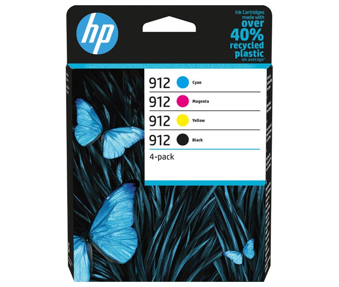 Hp Tinten Multipack 6ZC74AE NR.912 Serie (schwarz,cyan,magenta,gelb)