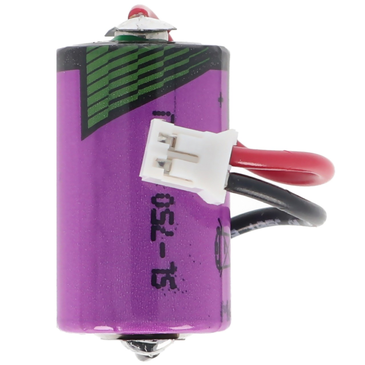 Ersatzbatterie passend für die Testo Datenlogger 175-T3, 175-H1, 175-H2, 175-S1, 175-S2 Batterie, 1/2AA 3,6 Volt mit Kabel und Stecker