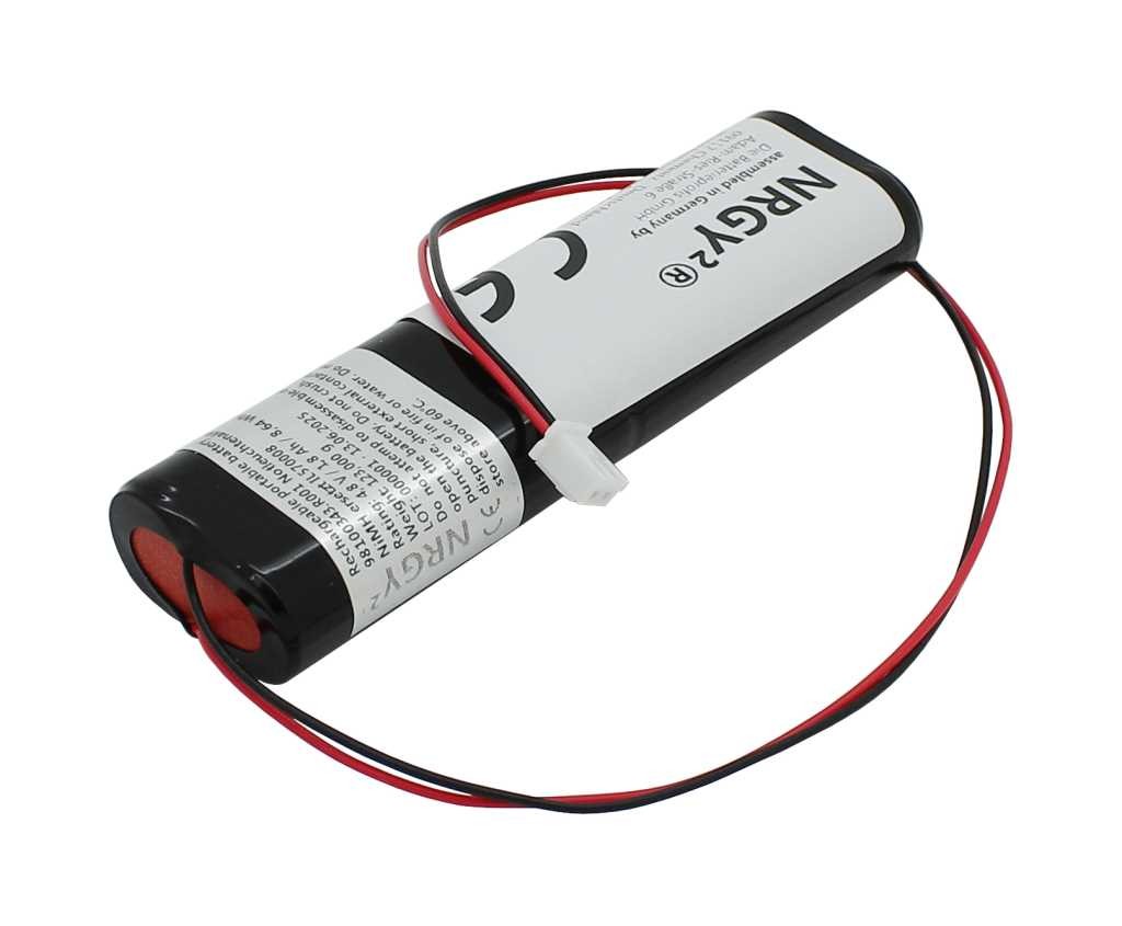 Notleuchtenakku NiMH 4,8V 1800mAh L2x2 Mignon mit Kabel und Stecker ersetzt IL570008