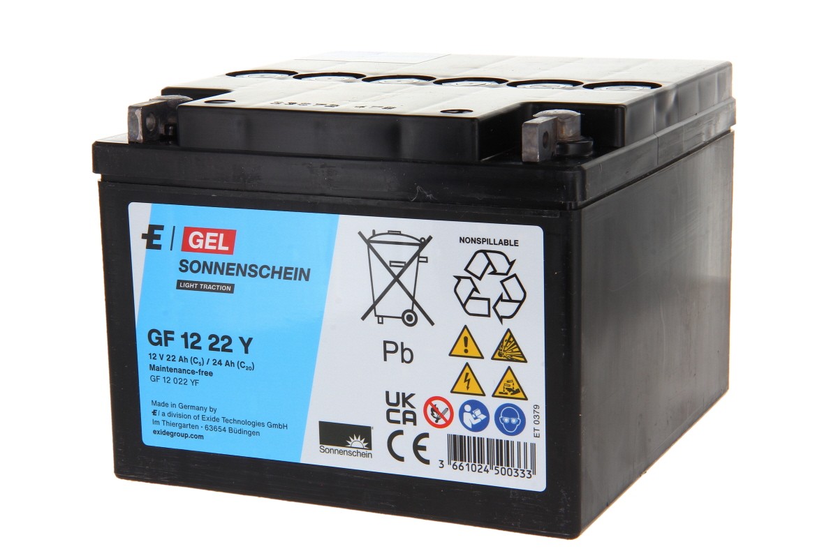 Sonnenschein/ EXIDE Blei Gel Akku GF12022YF 12.0V 22.2Ah