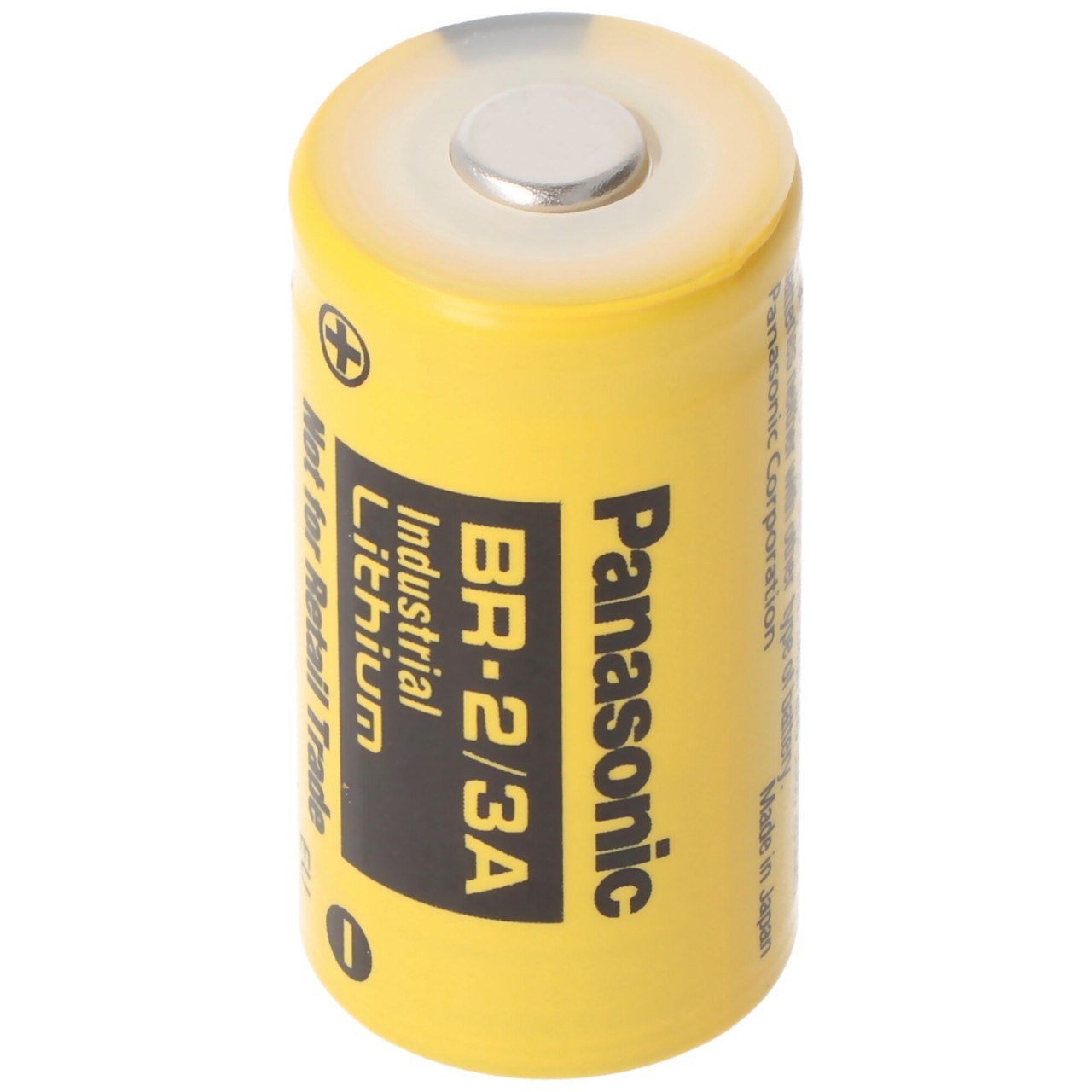BR-2/3 A Panasonic Lithium Batterie ohne Lötfahne, 3,0 Volt