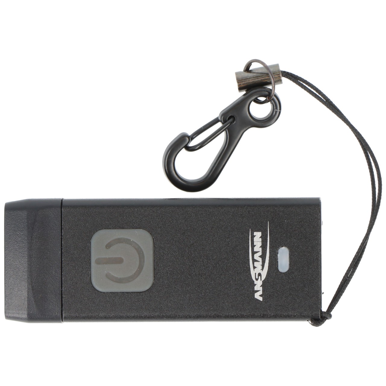 LED-Schlüsselbundleuchte KL80R, integrierter Ladestecker, Taster mit Dimmfunktion, inkl. Schlüsselanhänger