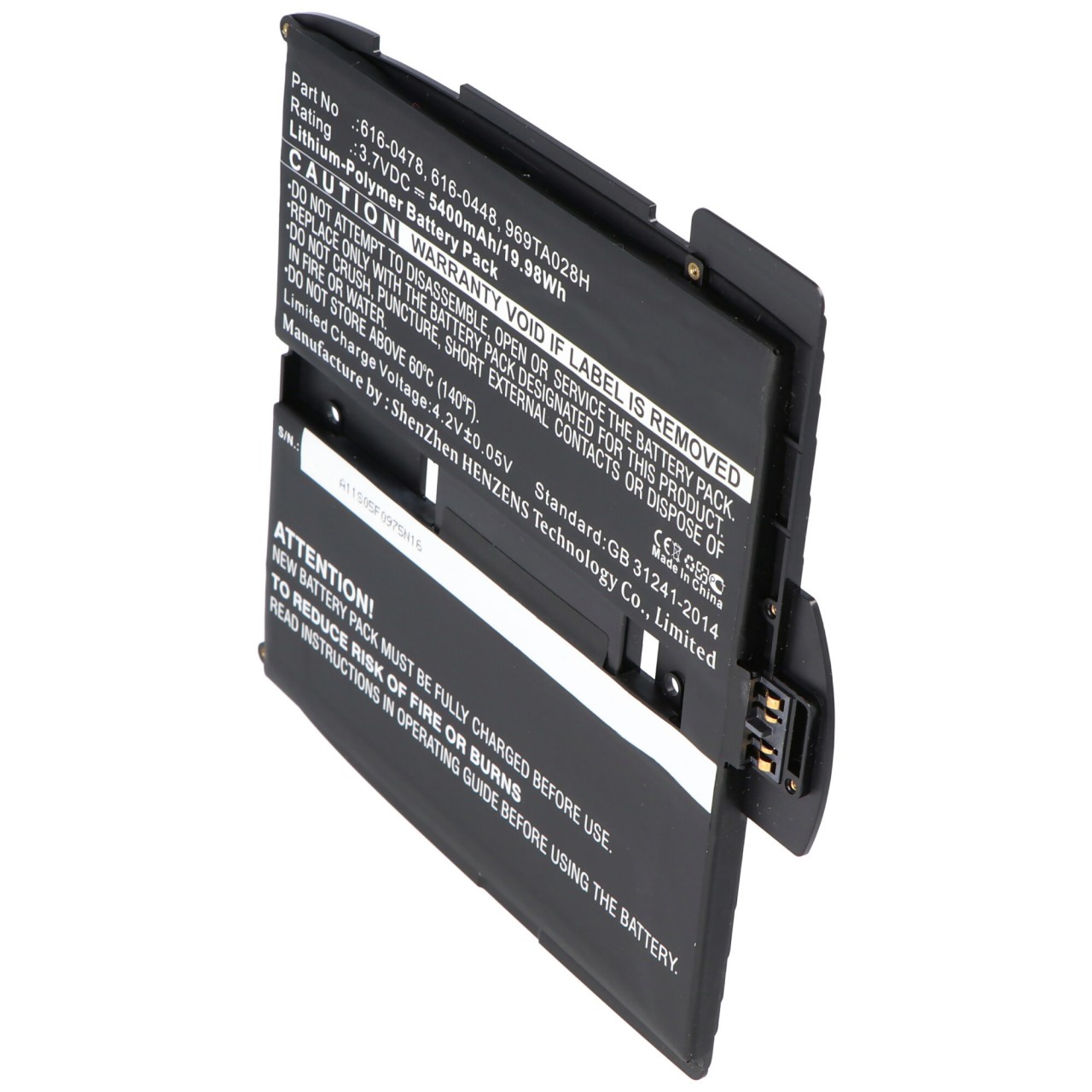 Akku passend für Apple iPad A1315 Akku, 616-0478 Akku, 969TA028H, 616-0448 iPad A1337, A1219