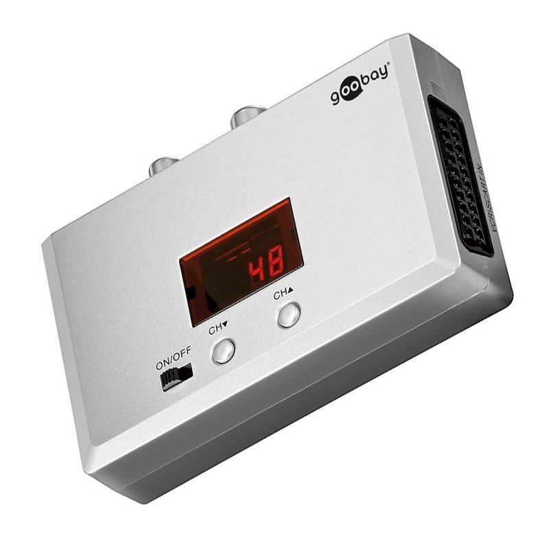 Wandelt Audio- und Videosignale zu Antennensignal (UHF/VHF) um