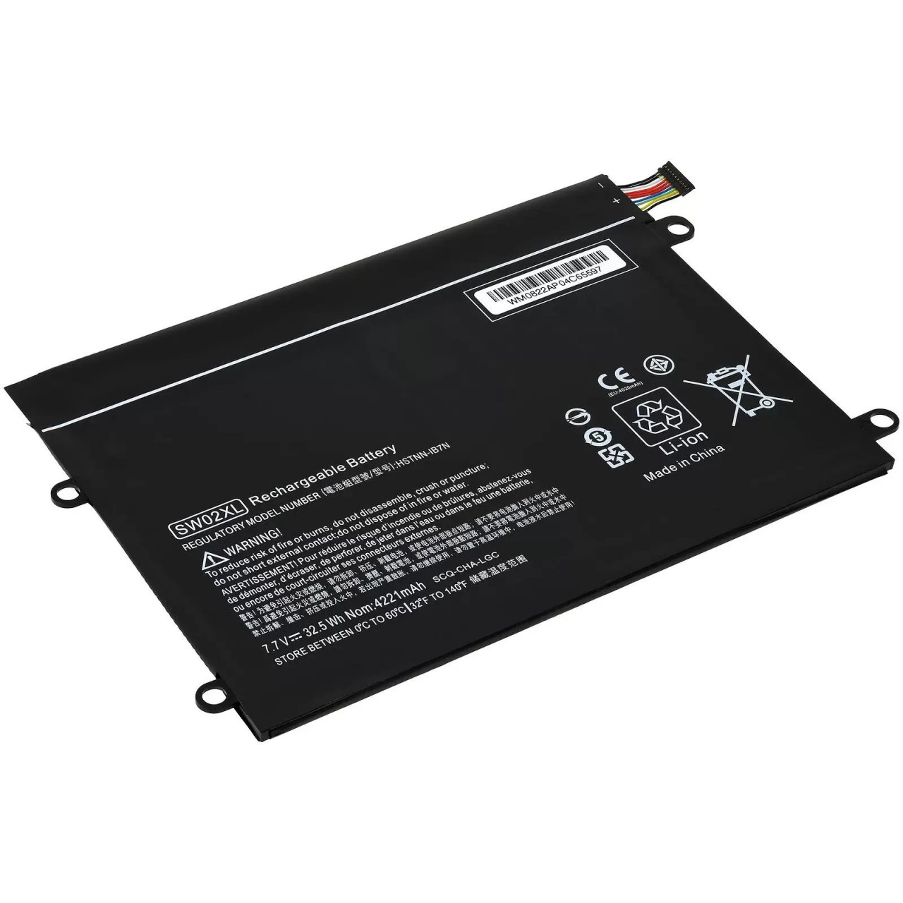 Akku passend für Laptop HP X2 10-P010NZ, x2 210 G2 (L5H41EA), Typ SW02XL - 7,7V - 4200 mAh