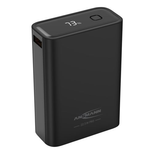 Ansmann Powerbank PB222PD 20.000mAh, schnellladefähig, ultrakompakt und leicht, schwarz