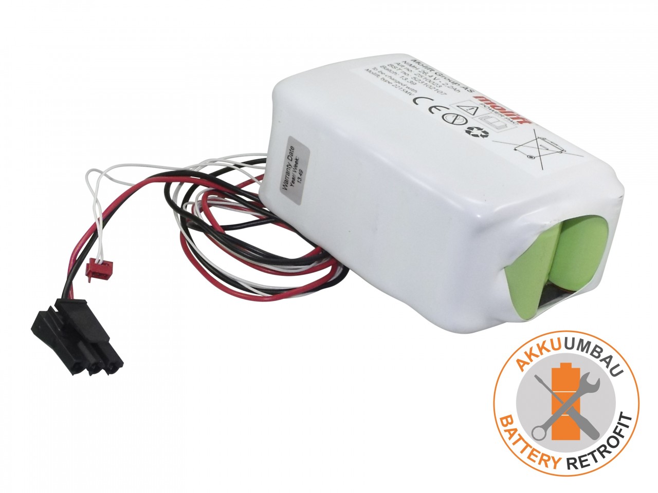 NiMH Akkuumbau passend für Molift Power Pac 2510023