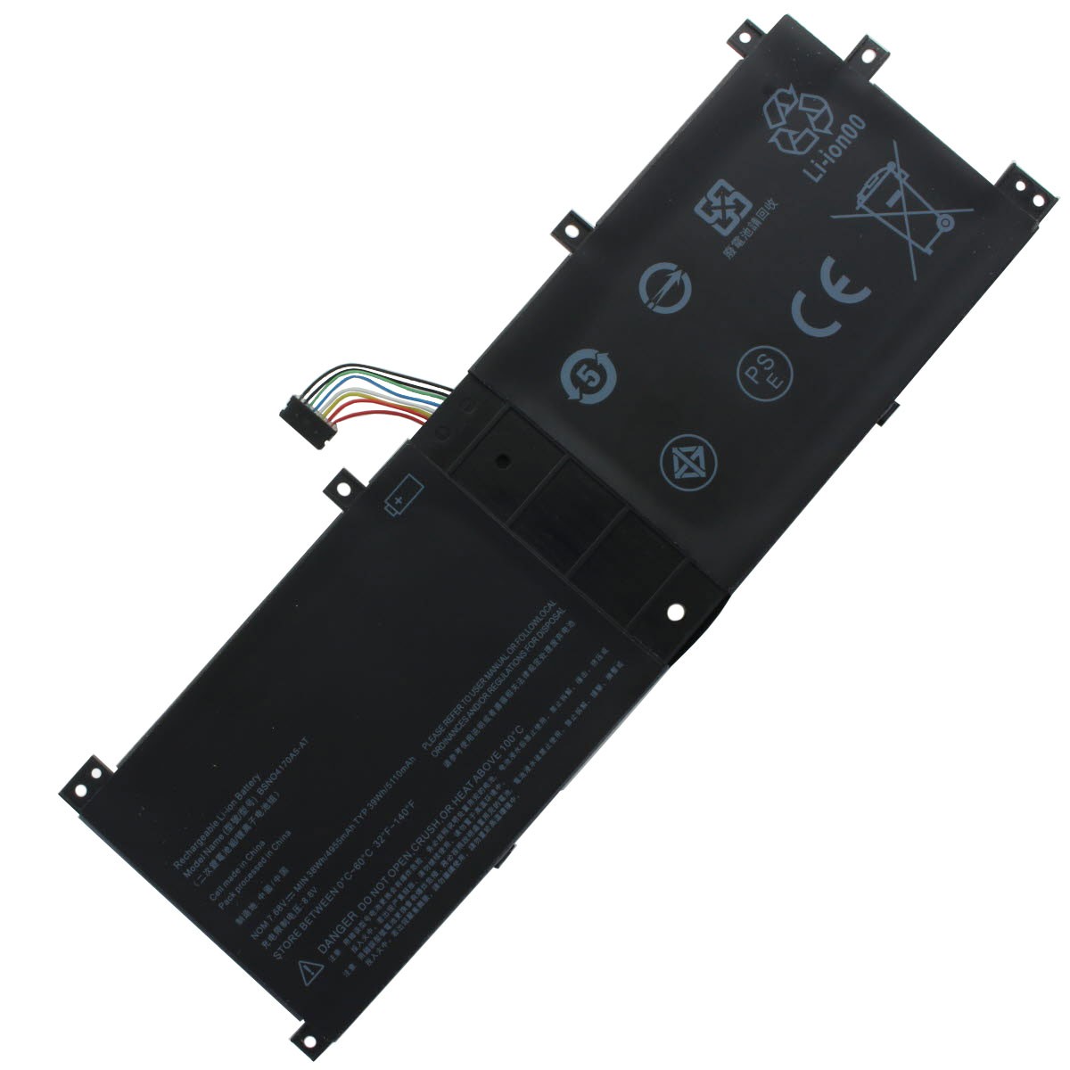 Akku passend für Lenovo Miix 510, Miix 520, Miix 5 pro Li-Polymer-Akku 7,68V, 4955mAh, 38Wh