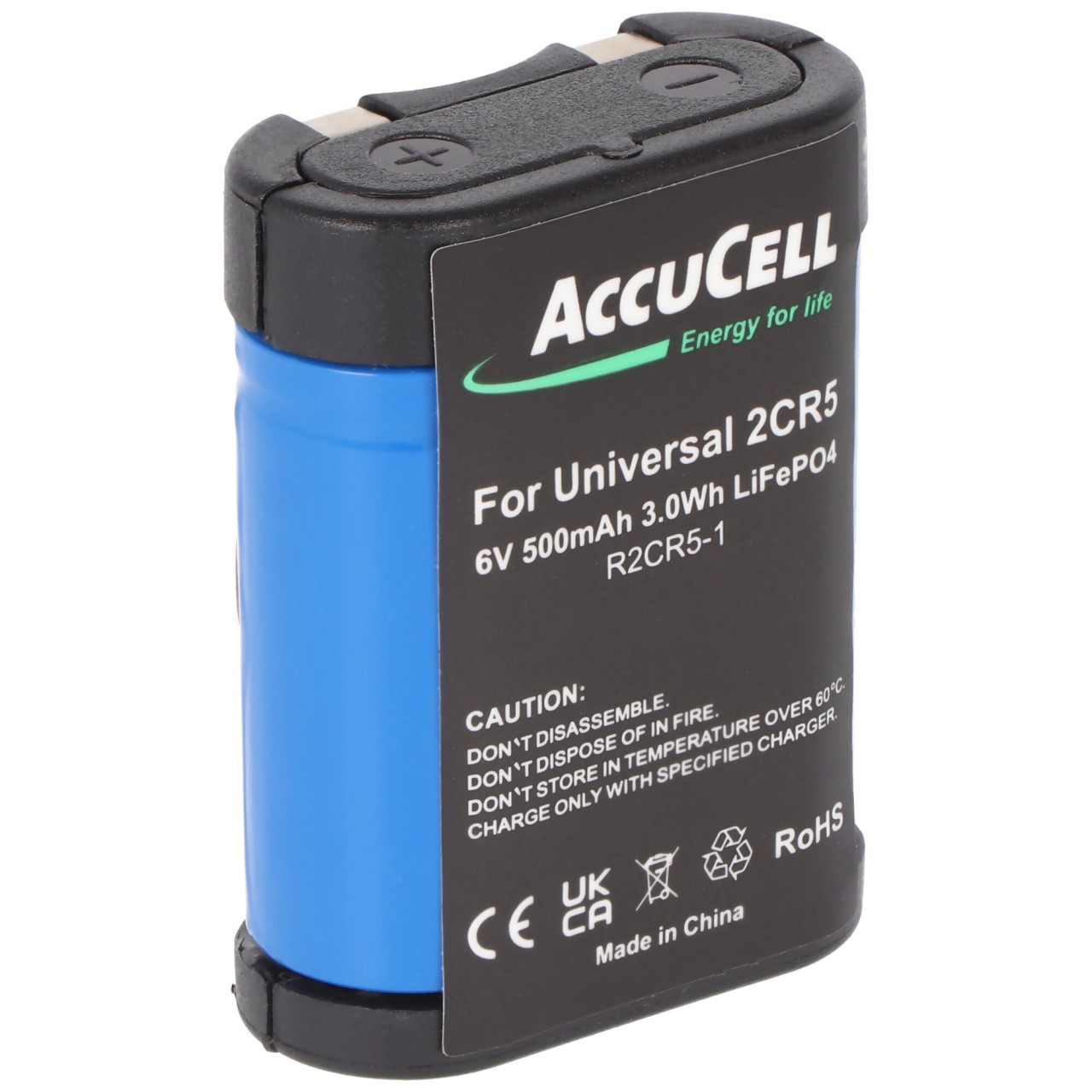 Akku passend für 2CR5 Li-Ion Akku Typ 2-CR5, 2CR5M 1 Stück ohne Ladegerät