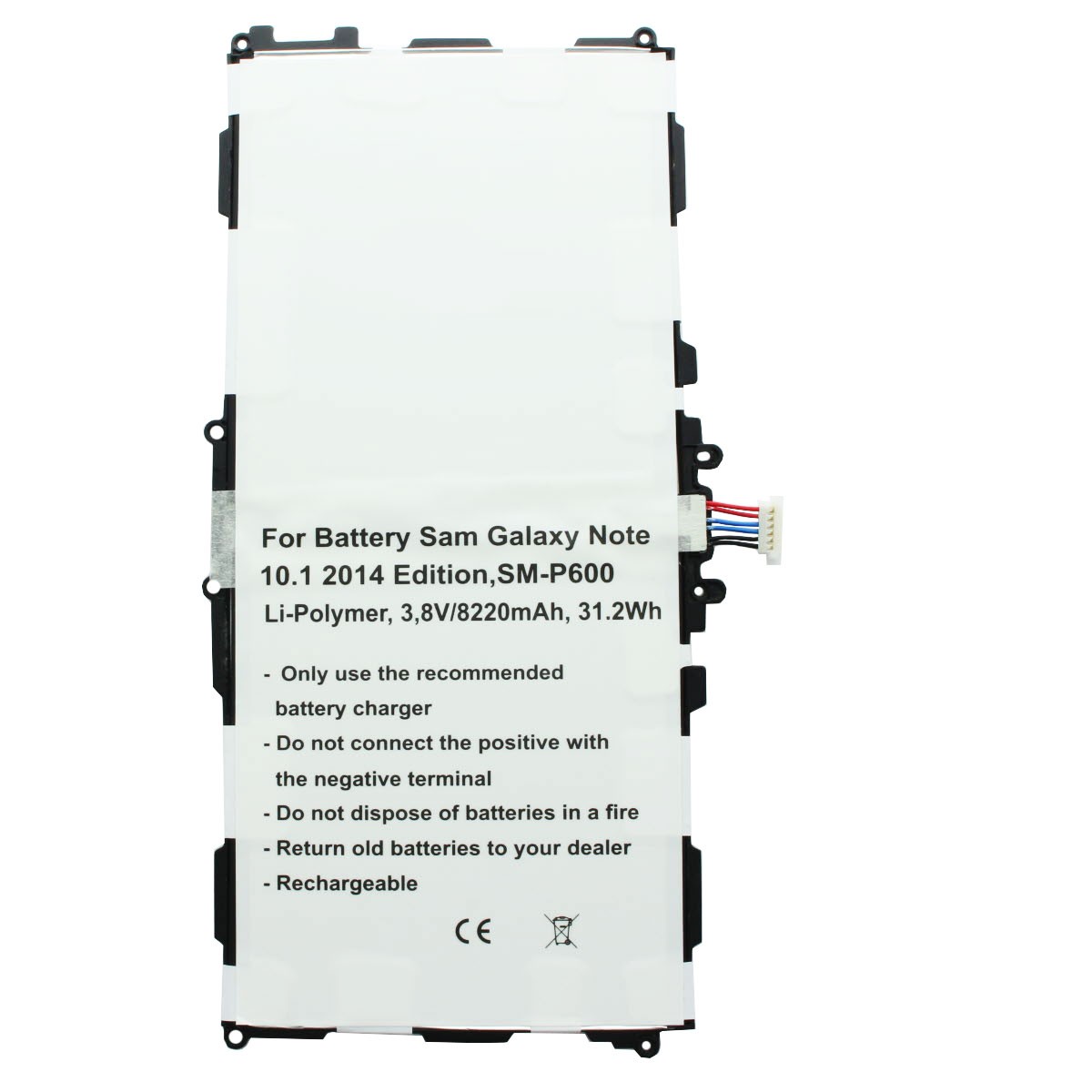 Akku nur passend für Samsung Galaxy Note 10.1 2014 Edition SM-P600 Akku T8220E