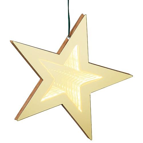 LED Lichterkette 11 Infinity Mirror Sterne 62665