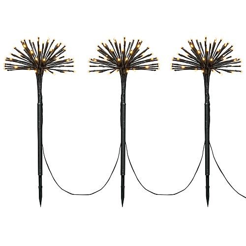 LED Spiessleuchte mit 3 Pusteblumen 192 berns. LED 4467-800