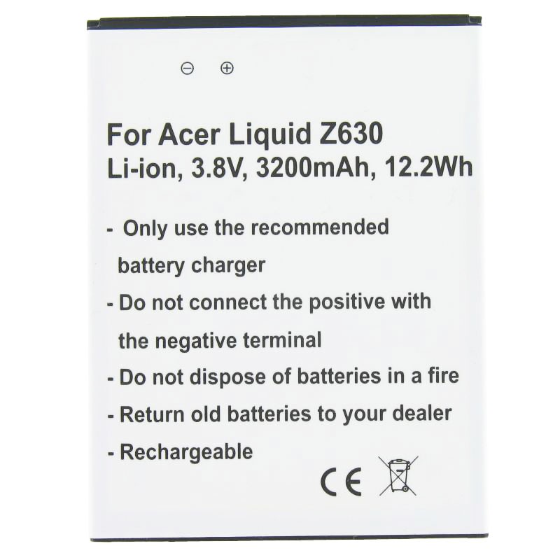 Akku passend für den Acer Liquid Z630 Akku BAT-T11, KT.0010S.018