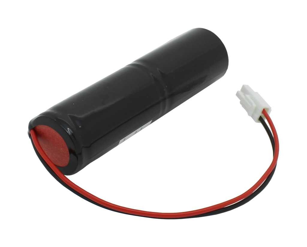 Notleuchtenakku NiCd 2,4V 4500mAh L1x2 Mono D mit 200mm Kabel und Stecker