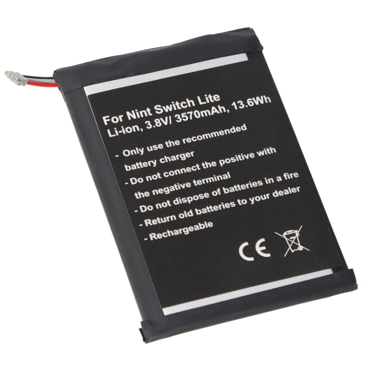 Akku passend für Nintendo Switch Lite, Li-ion, 3,8V, 3500mAh, 12,9Wh