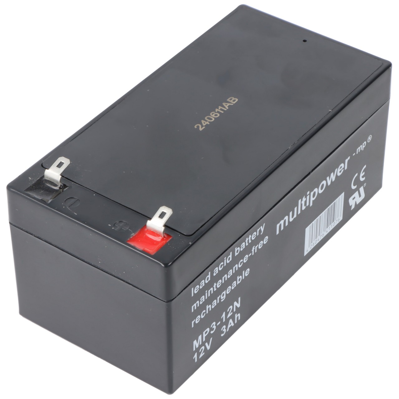 Multipower MP3-12N 12V 3Ah AGM Versorgungsbatterie