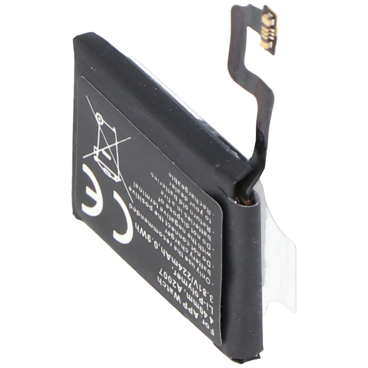 Akku passend für Apple Watch 4 40mm, A2007, Li-Polymer, 3,81V, 224mAh, 0,9Wh, built-in, ohne Werkzeug