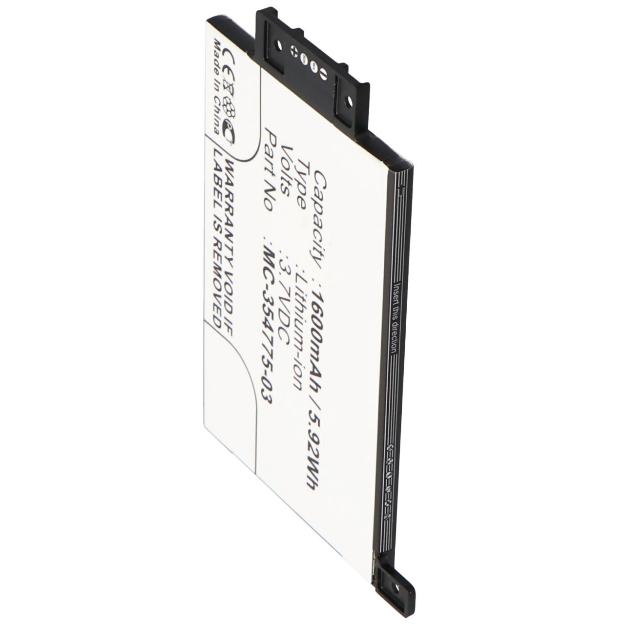 Akku passend für Amazon Kindle Paperwhite 2014, EY21, DP75SDI, 170-1056-00 3,7 Volt 1600mAh mit 4 Kontakten
