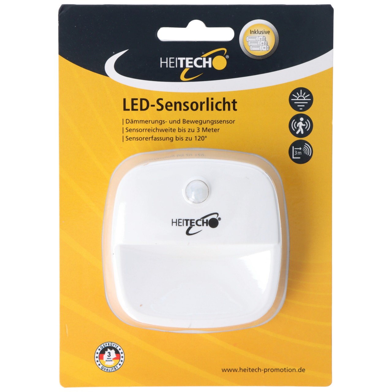 LED-Sensorlicht mit Dämmerungs- und Bewegungssensor, Reichweite bis zu 3 Meter, Sensorerfassung bis zu 120°, ideal für Garderobe, Schränke, Flur, Schlafzimmer