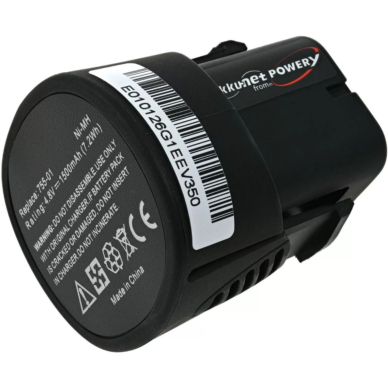 Akku passend für Werkzeug Dremel 750-02 / Typ 755-01 4,8 Volt 1500mAh