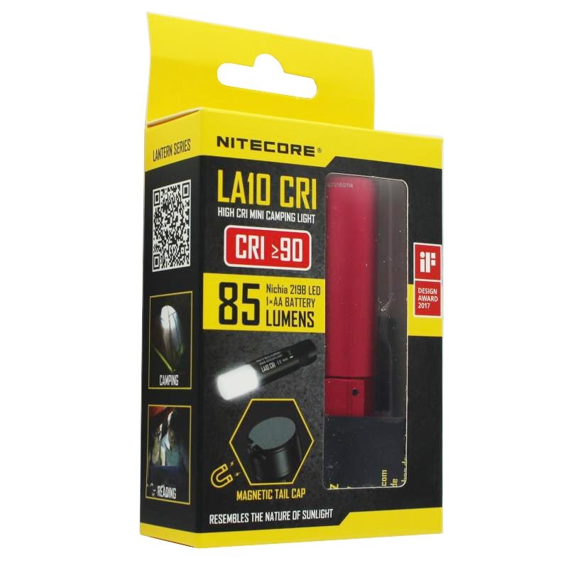 Nitecore LA10 CRI rot die mini Camping LED Leuchte, Laterne