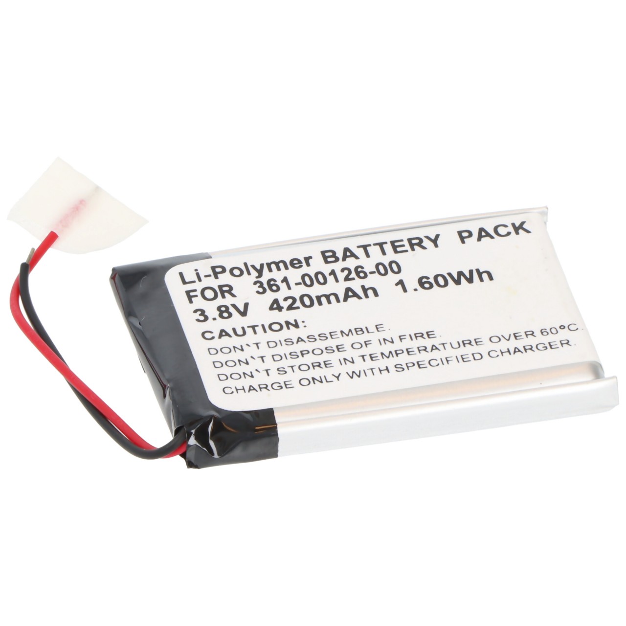 Akku passend für Garmin Fenix 6X, Li-Polymer, 3,8V, 420mAh, 1,59Wh,  ohne Werkzeug