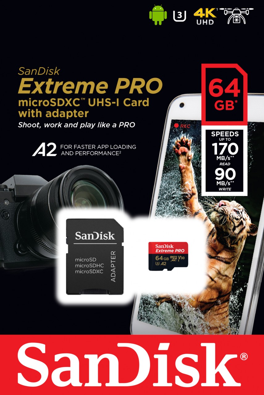 Sandisk microSDXC Card 128GB, Ultra, Class 10, U1, A1 (R) 140MB/s, SD Adapter, Retail-Blister